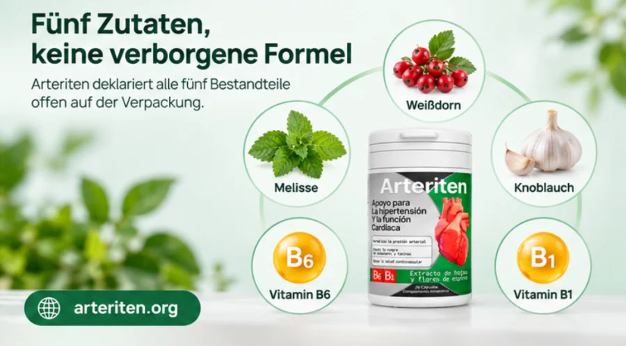 Die fünf auf der Verpackung von {{OFFER_NAME}} deklarierten Zutaten